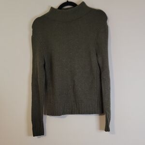 J. Crew Olive Green Mock Neck Sweater